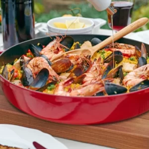 Staub Grillpfanne Rund Mit Seitengriffen In Kirschrot 30 Cm 6
