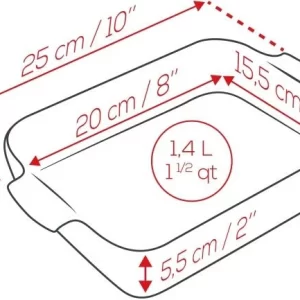 Appolia Auflaufform Rechteckig In Senfgelb 25 Cm / 1,4 Liter 30